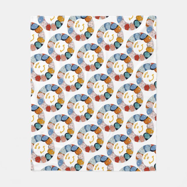 Day of Happiness  Fleecefilt (Framsidan)