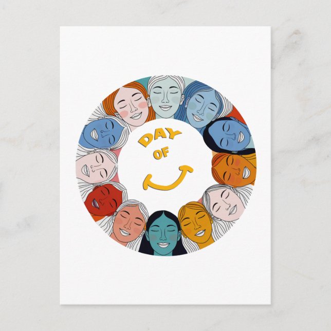 Day of Happiness  Helg Vykort (Framsida)