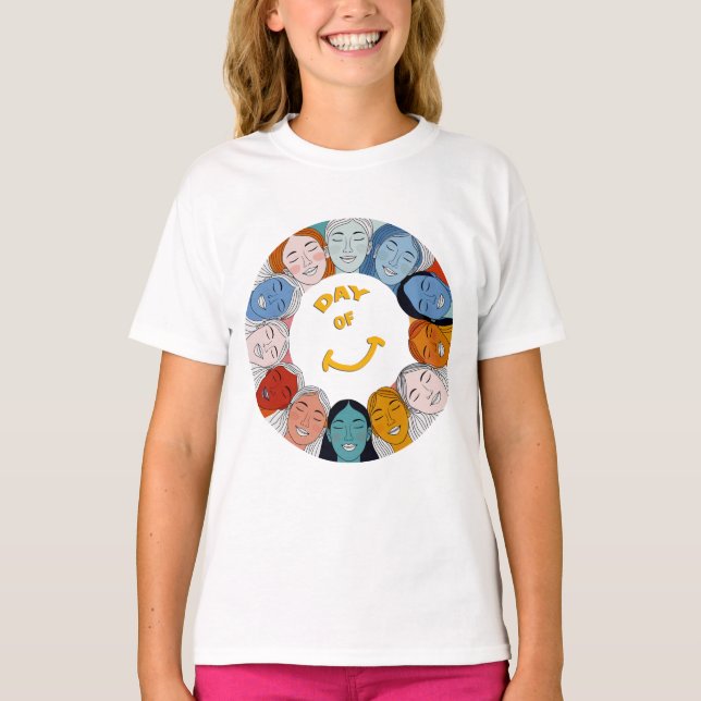 Day of Happiness  T Shirt (Framsida)