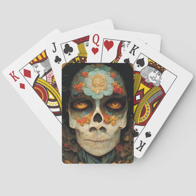 Day of the dead 1 Fantasy Skull Casinokort (Baksidan)