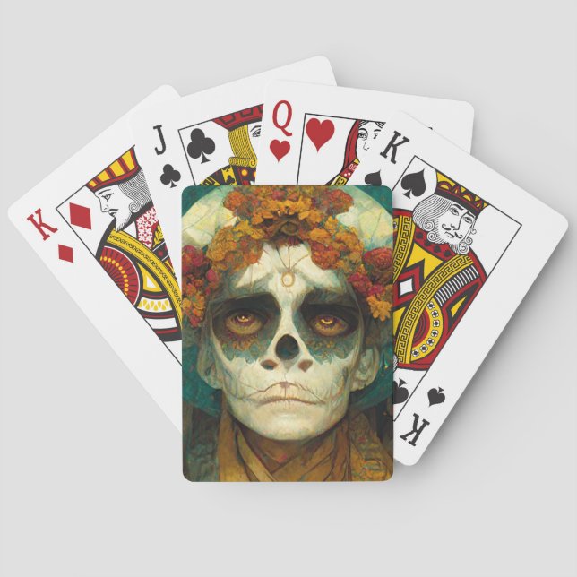 Day of the dead 2 Fantasy Skull Casinokort (Baksidan)