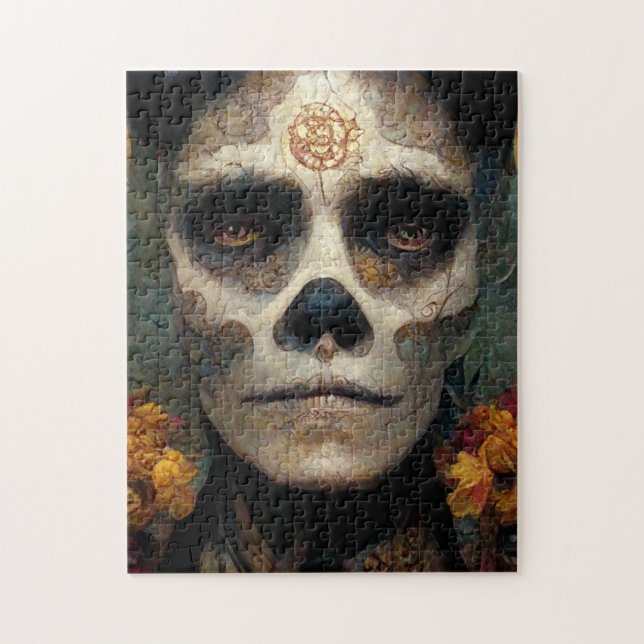 Day of the dead 3 Fantasy Skull Pussel (Vertikal)