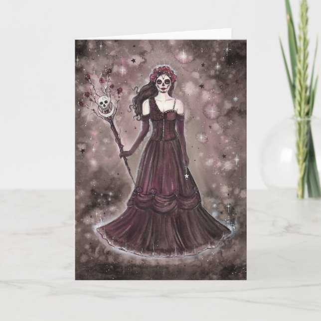 Day of the dead art av Renee Lavoie Kort (Framsida)