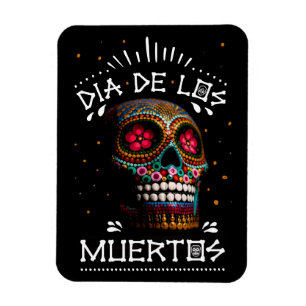 Day of the dead av det dödliga mexikanska Helgdag Magnet