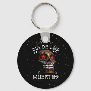 Day of the dead av det dödliga mexikanska Helgdag Nyckelring
