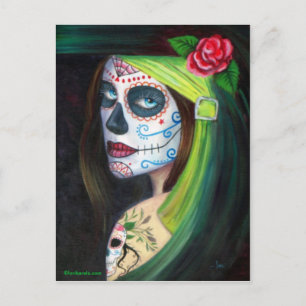 day of the dead av Lori Karels Vykort