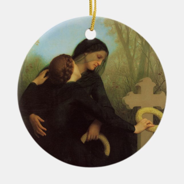 Day of the dead av William Adolphe Bouguereau Julgransprydnad Keramik (Framsidan)