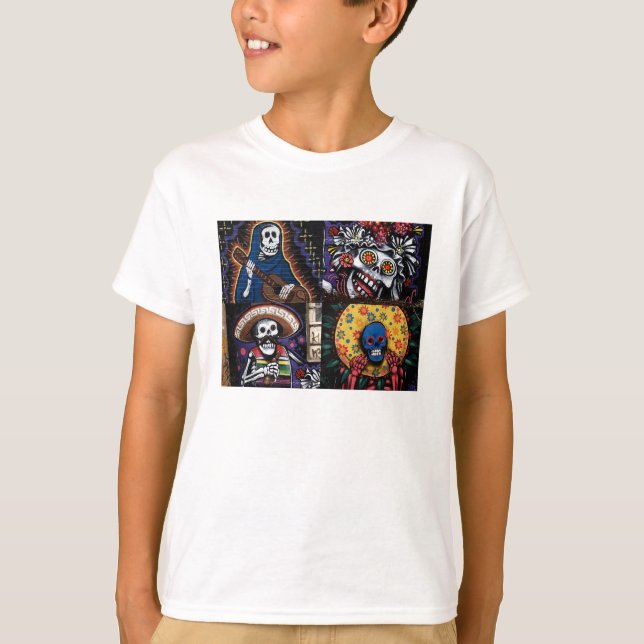 "Day of the dead" - barnversion Tee (Framsida)