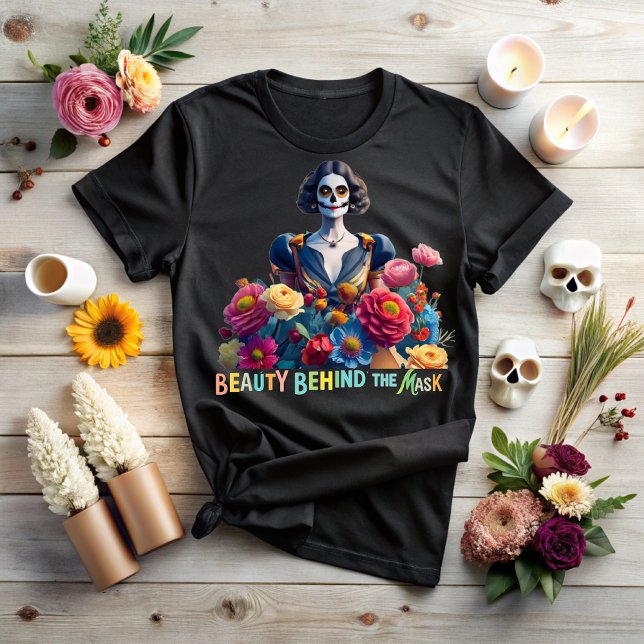 Day of the dead, Beauty behind the mask T Shirt (Skapare uppladdad)