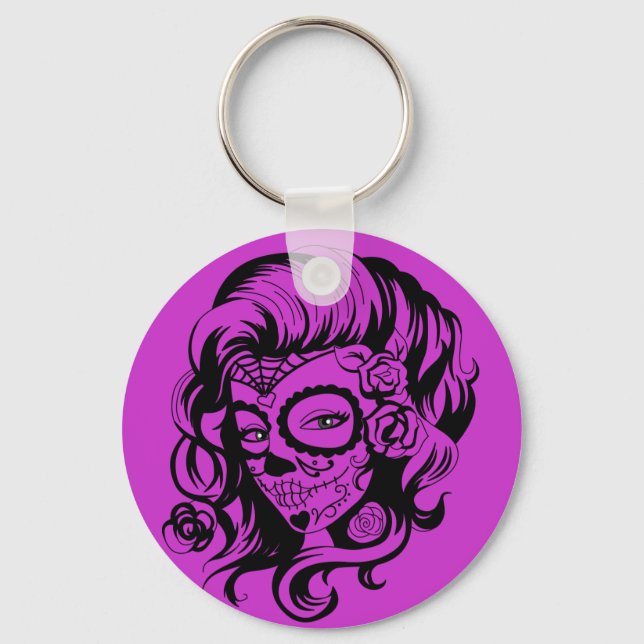 Day of the dead Beauty Nyckelring (Framsida)