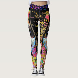 Day of the dead Blommigt Leggings