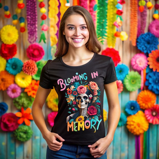 Day of the dead, Blooming in memory T Shirt (Skapare uppladdad)