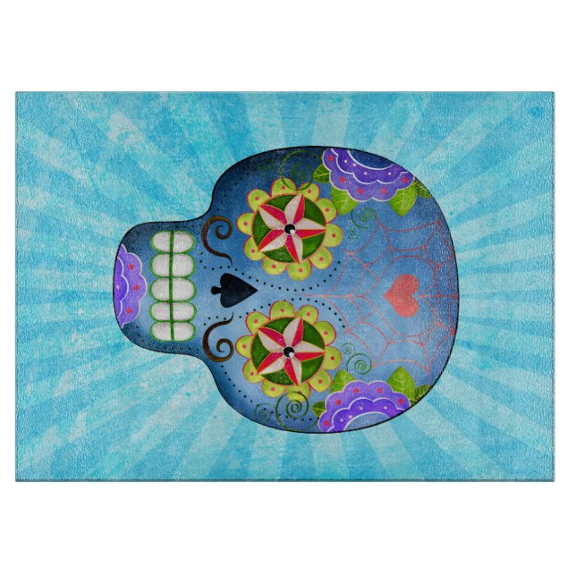 Day of the dead Blue Sugar Skull (Framsidan)