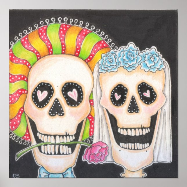 Day of the dead Bröllop Poster (Framsidan)