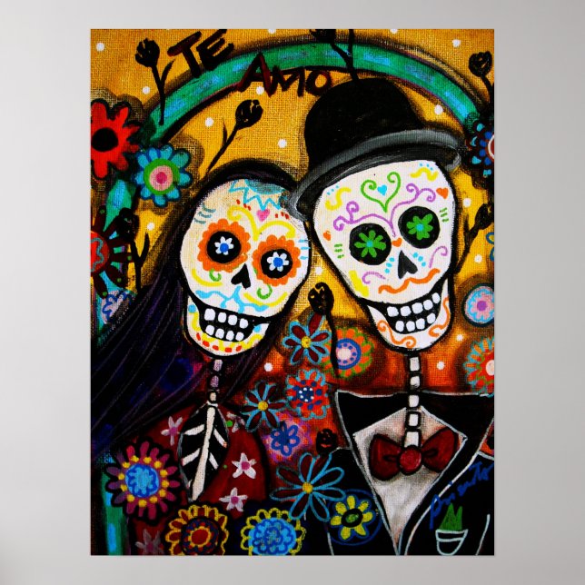 DAY OF THE DEAD BRÖLLOP POSTER (Framsidan)