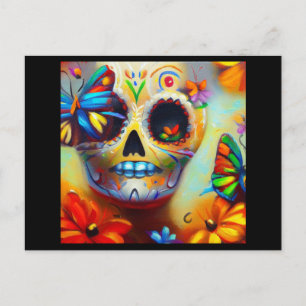 Day of the dead Butterflies 2 Helg Vykort