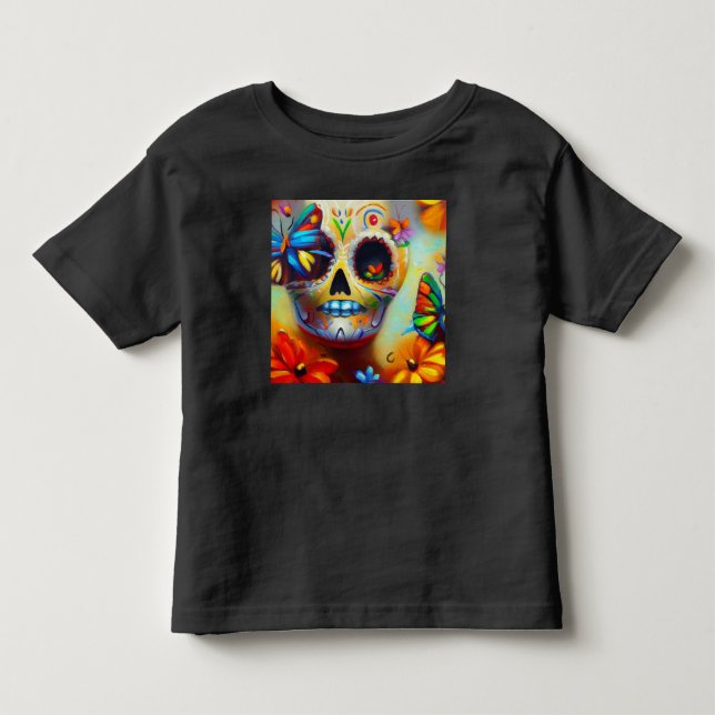 Day of the dead Butterflies 2 T Shirt (Framsida)