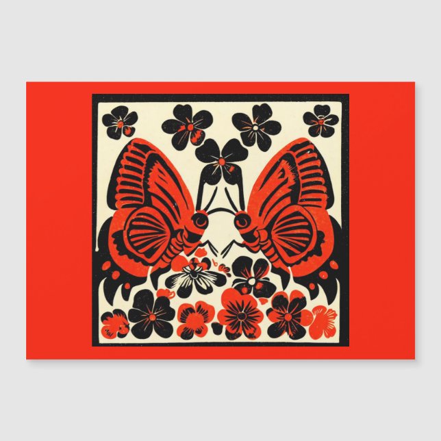 Day of the dead Butterflies Woodcut 3 (Framsida)