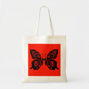 Day of the dead Butterflies Woodcut 4 Tygkasse