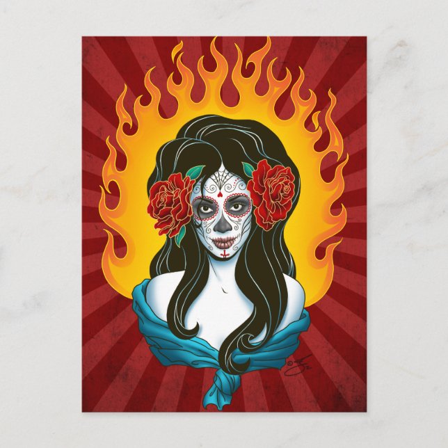 day of the dead by Jay Jackson Vykort (Framsida)