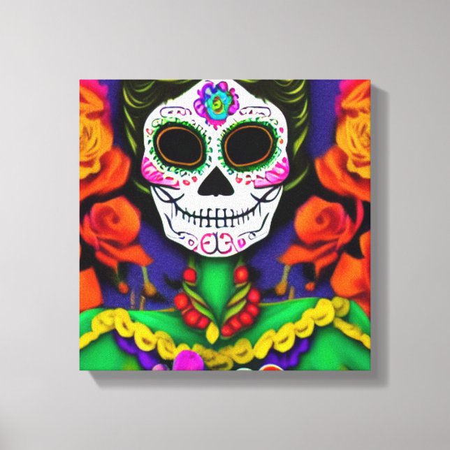 Day of the dead canvastryck (Framsida)