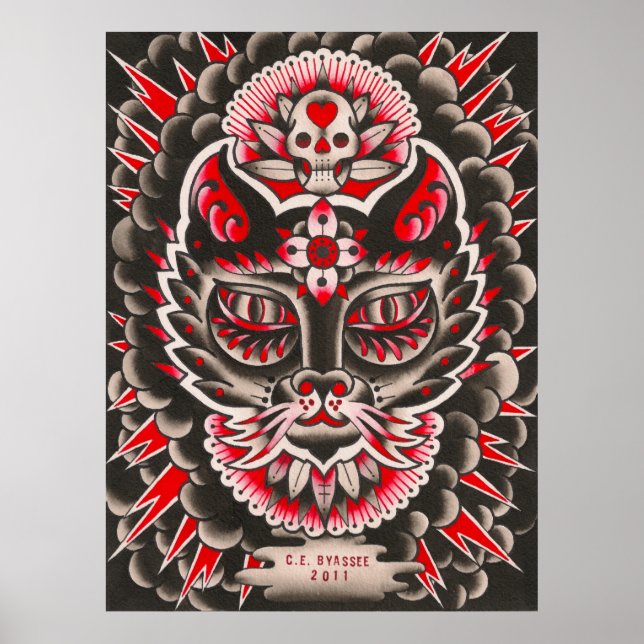 Day of the dead Cat Poster (Framsidan)