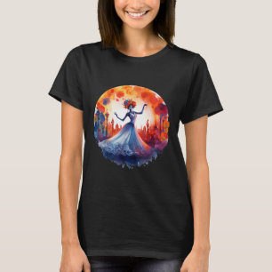 Day of the dead Catrina Dam Sugar Skull Dia De Lo T Shirt