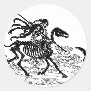 "Day of the dead" circa 1901 Runt Klistermärke