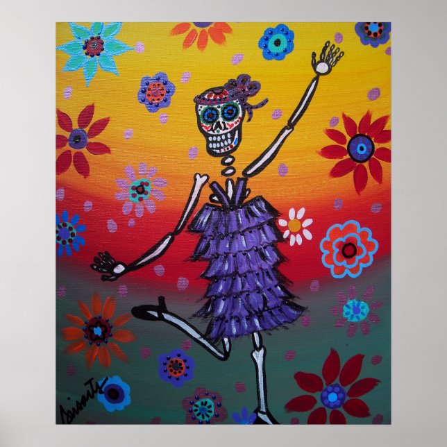 Day of the dead Dancing Queen Poster (Framsidan)