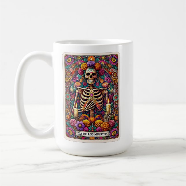 Day of the dead | Día de Los Muertos Sugar Skull Kaffemugg (Vänster)