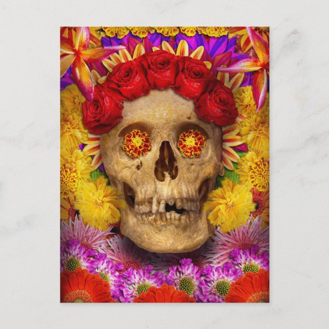 day of the dead - Dia de los Muertos Vykort (Framsida)
