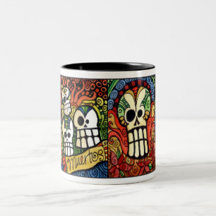 Day of the dead/Diameter de los Meurtos Råna Två-Tonad Mugg