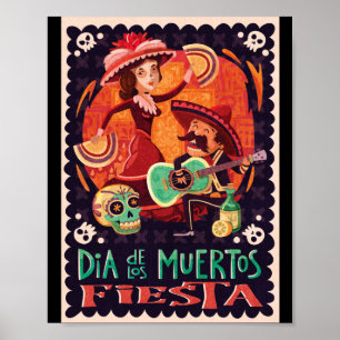 Day of the dead Diameter de los Muertos Poster