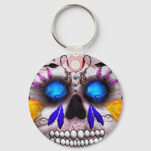 Day of the dead - död maskerar nyckelring