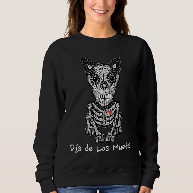Day of the Dead Dog Halloween Spirits A dog T Shirt (Framsida)