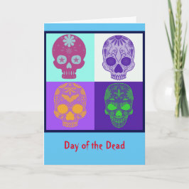 Day of the dead döskallar Card Kort