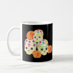 Day of the dead Döskallar och Marigolds Kaffemugg