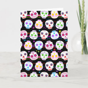 Day of the dead Döskallar Socker Kort