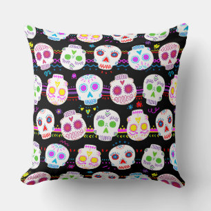 Day of the dead Döskallar Socker Kudde