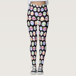 Day of the dead Döskallar Socker Leggings