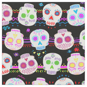 Day of the dead Döskallar Socker Tyg