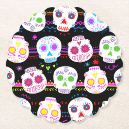Day of the dead Döskallar Socker Underlägg Papper