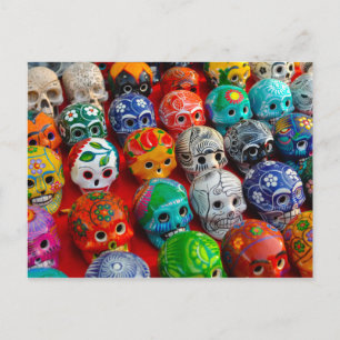 Day of the dead Döskallar Socker Vykort