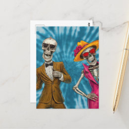 Day of the dead Fashistas vykort