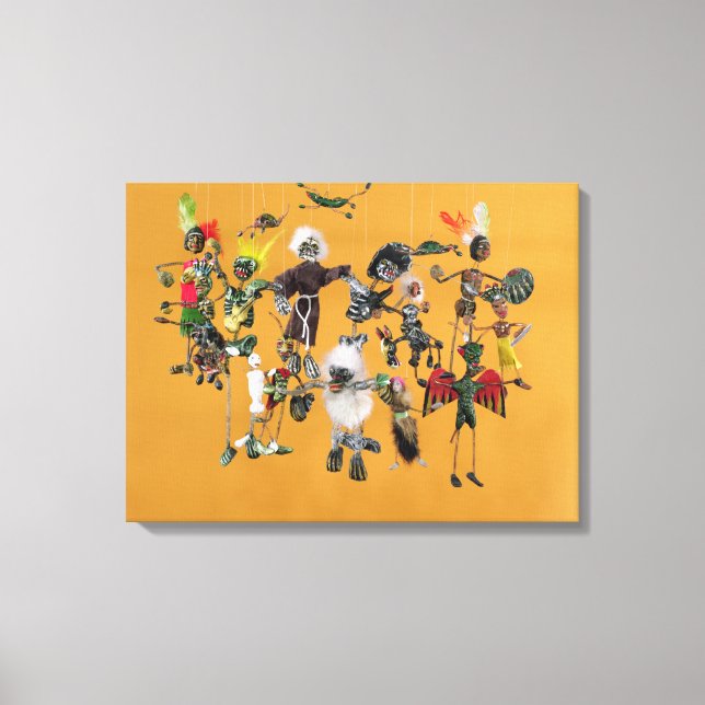 Day of the dead figurer från Oaxaca Canvastryck (Framsida)