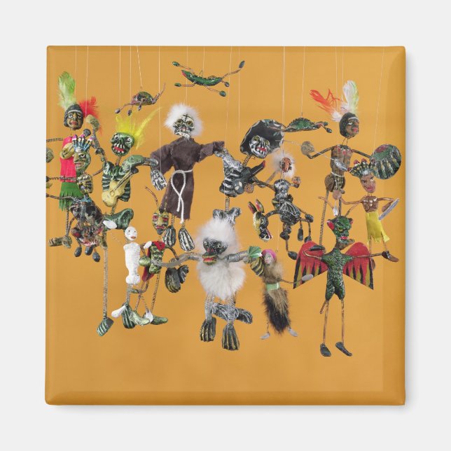 Day of the dead figurer från Oaxaca Magnet (Framsidan)