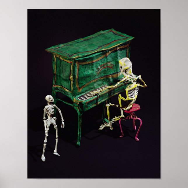 Day of the dead figurer som musiker poster (Framsidan)