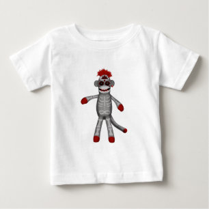 Day of the dead för sock monkeysockerskalle t-shirt