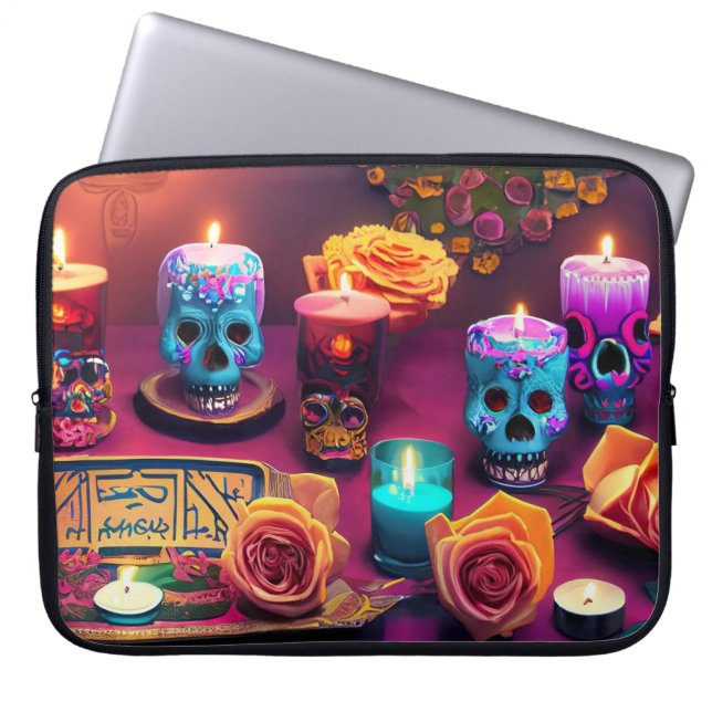 Day of the dead Graphic Tote Laptop Fodral (Framsidan)