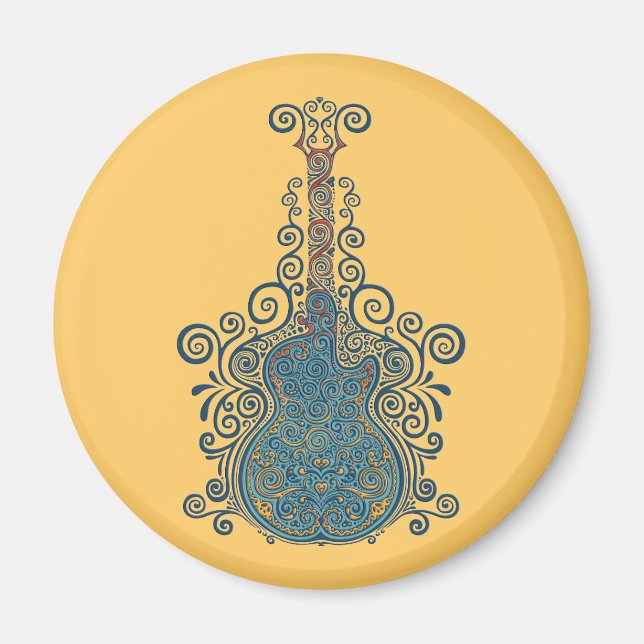 Day of the dead Guitar Magnet (Framsidan)